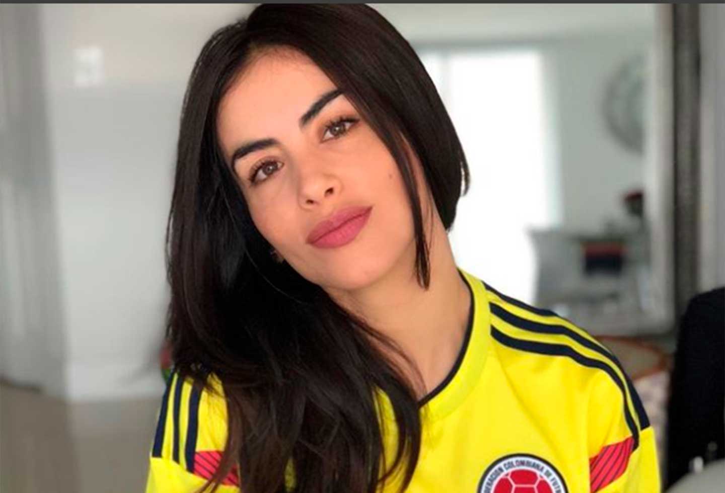 Jessica Cediel con la camiseta de la Selección Colombia