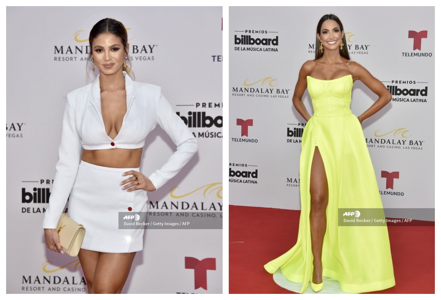 Rosalia y Erika Csiszer en los Premios Latin Billboards 2019