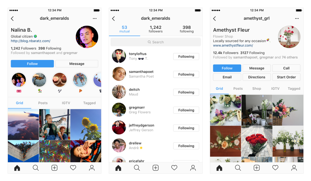 Perfil de Instagram