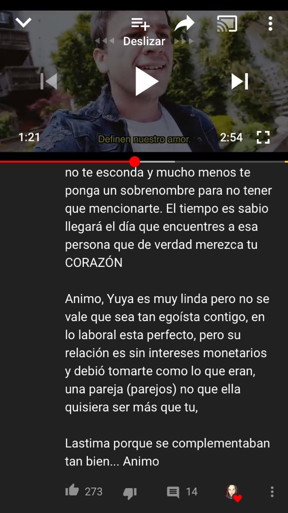 Palabras de Beto Pastillas sobre Yuya