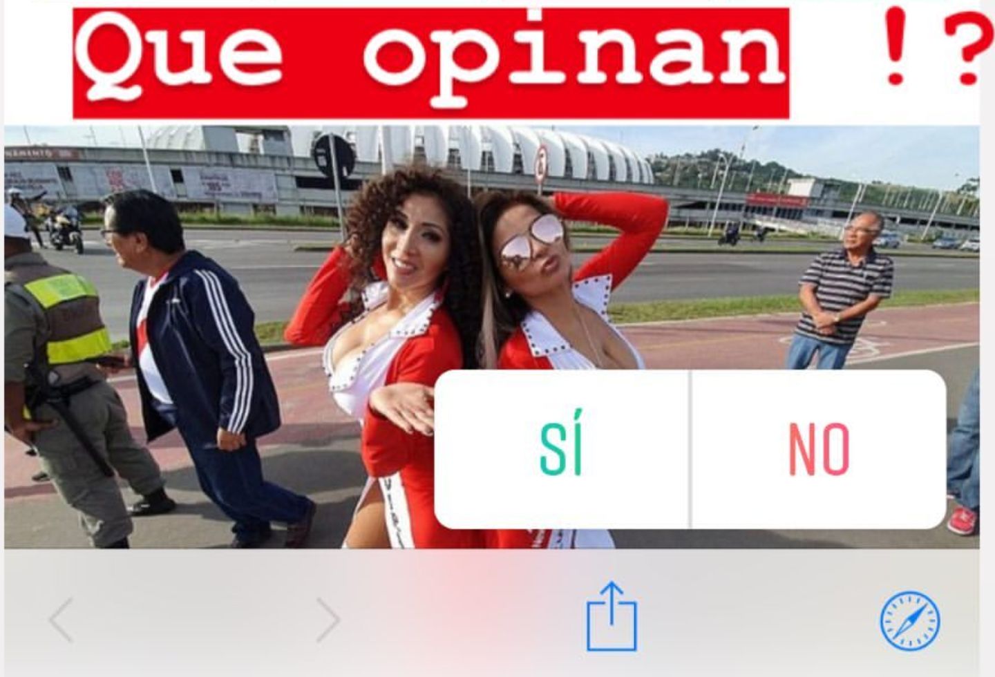 Larissa Riquelme lanzó esta encuesta en Instagram