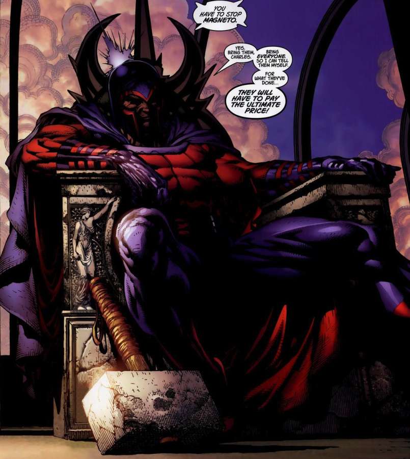Magneto con el martillo de Thor