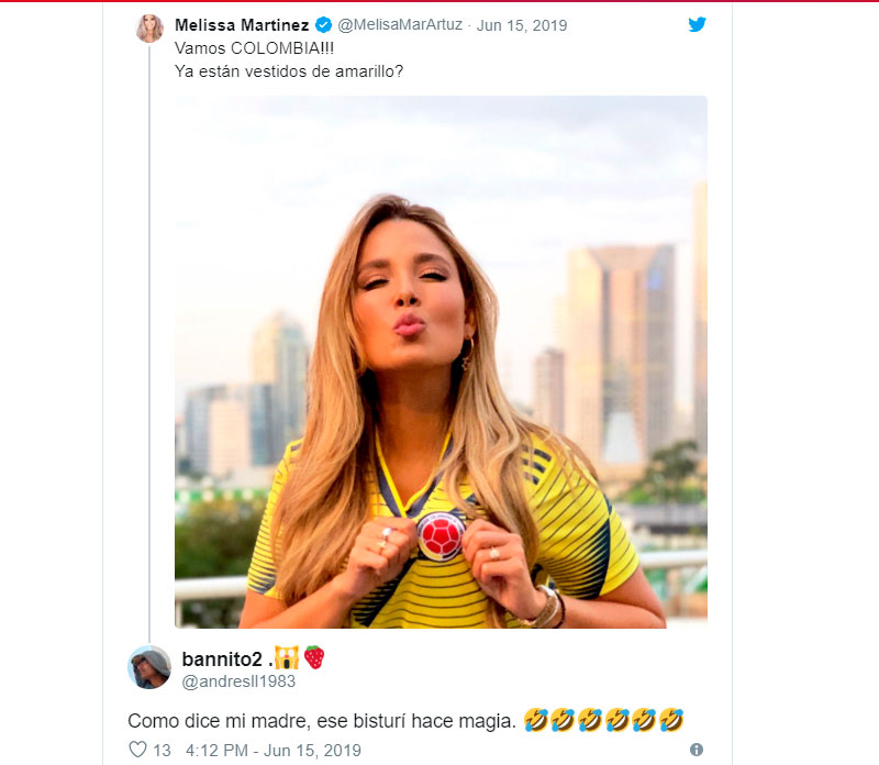 Respuesta a Melissa Martínez
