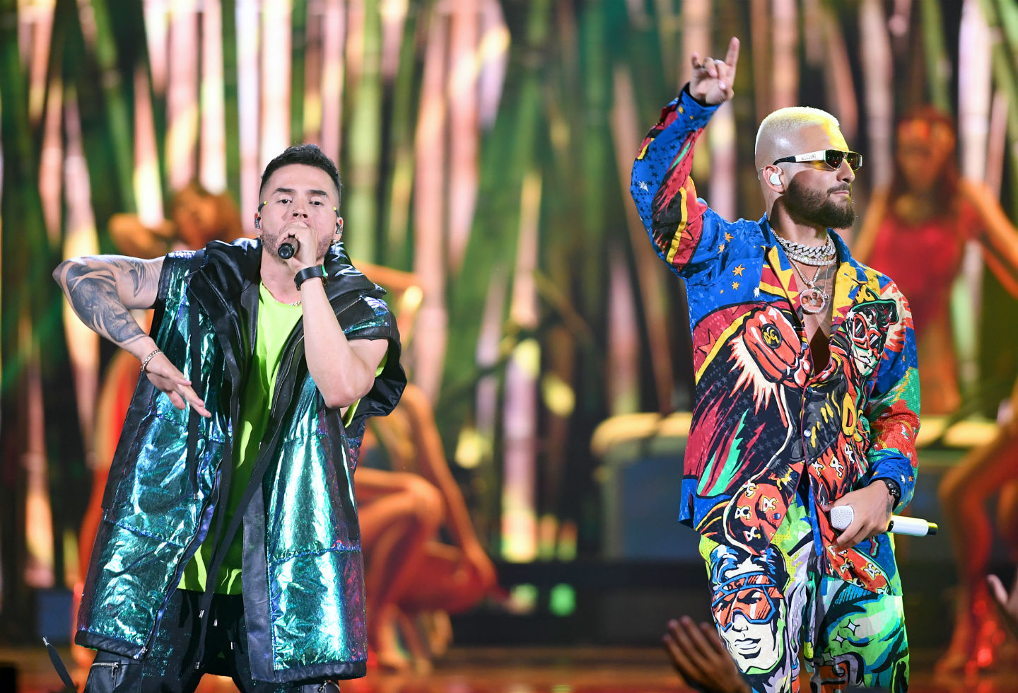 Reykon y Maluma en Premios Juventud 2019