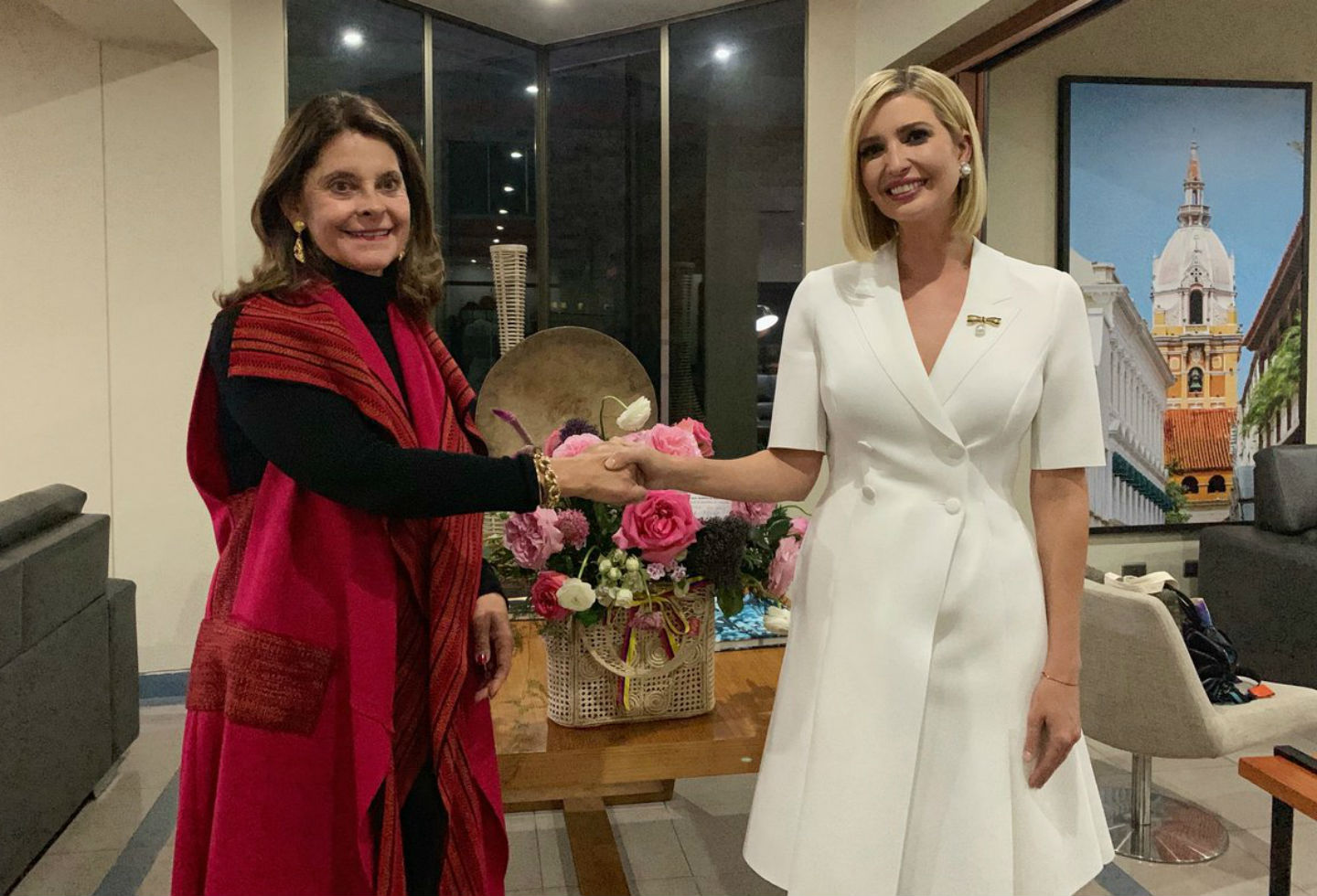 Regalo de Marta Lucía a Ivanka Trump en Colombia