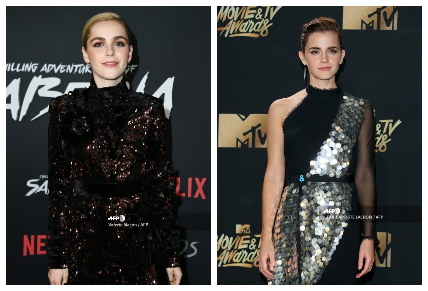 Kiernan Shipka y Emma Watson