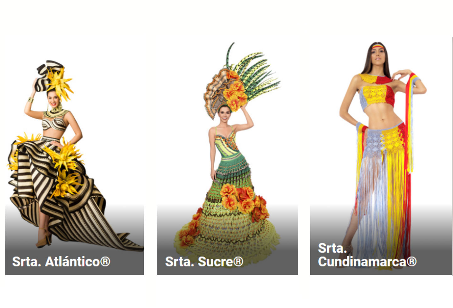 Traje artesanal candidatas a Señorita Colombia 2020