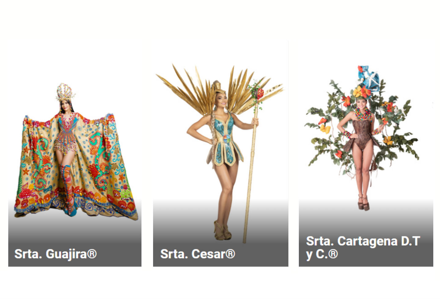 Traje artesanal candidatas a Señorita Colombia 2020