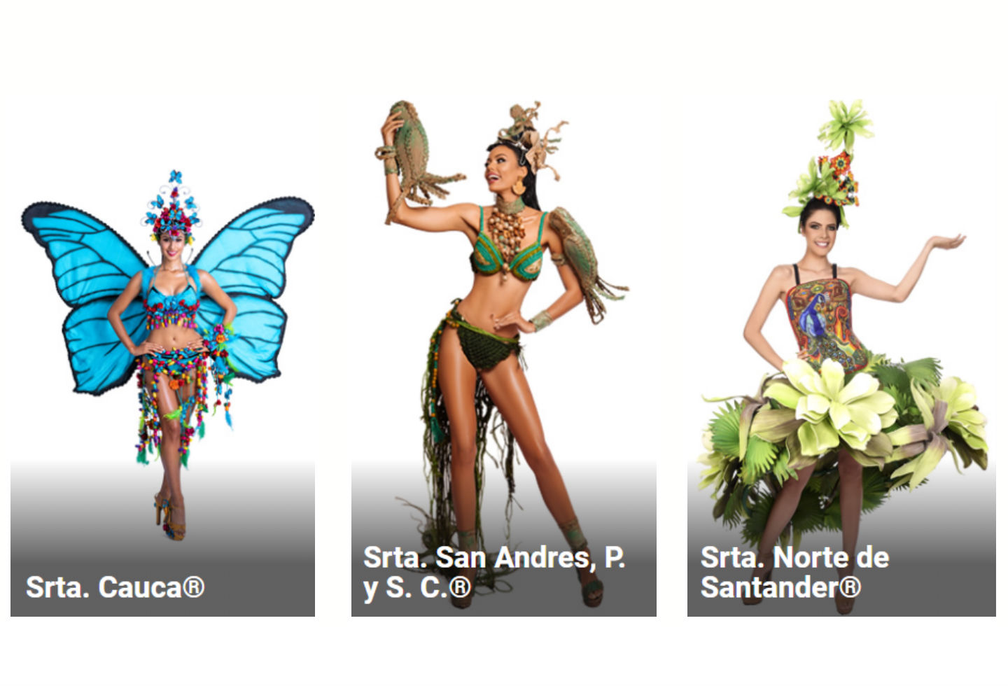 Traje artesanal candidatas a Señorita Colombia 2020