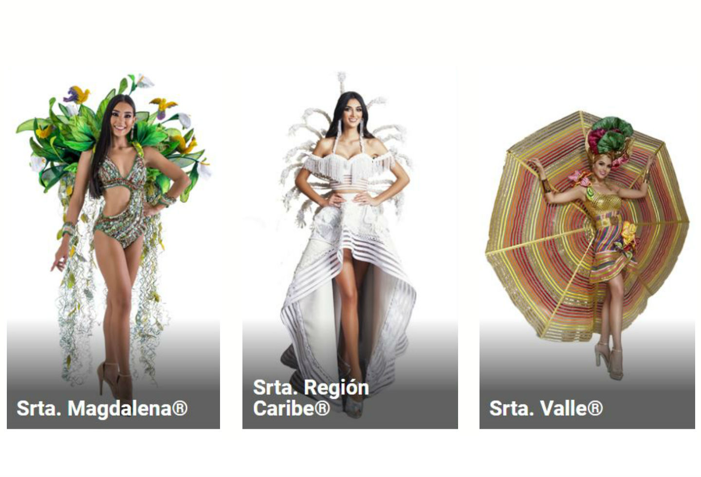 Traje artesanal candidatas a Señorita Colombia 2020