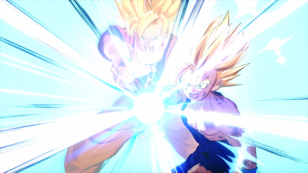 Gokú y Gohan en Dragon Ball Z: Kakarot