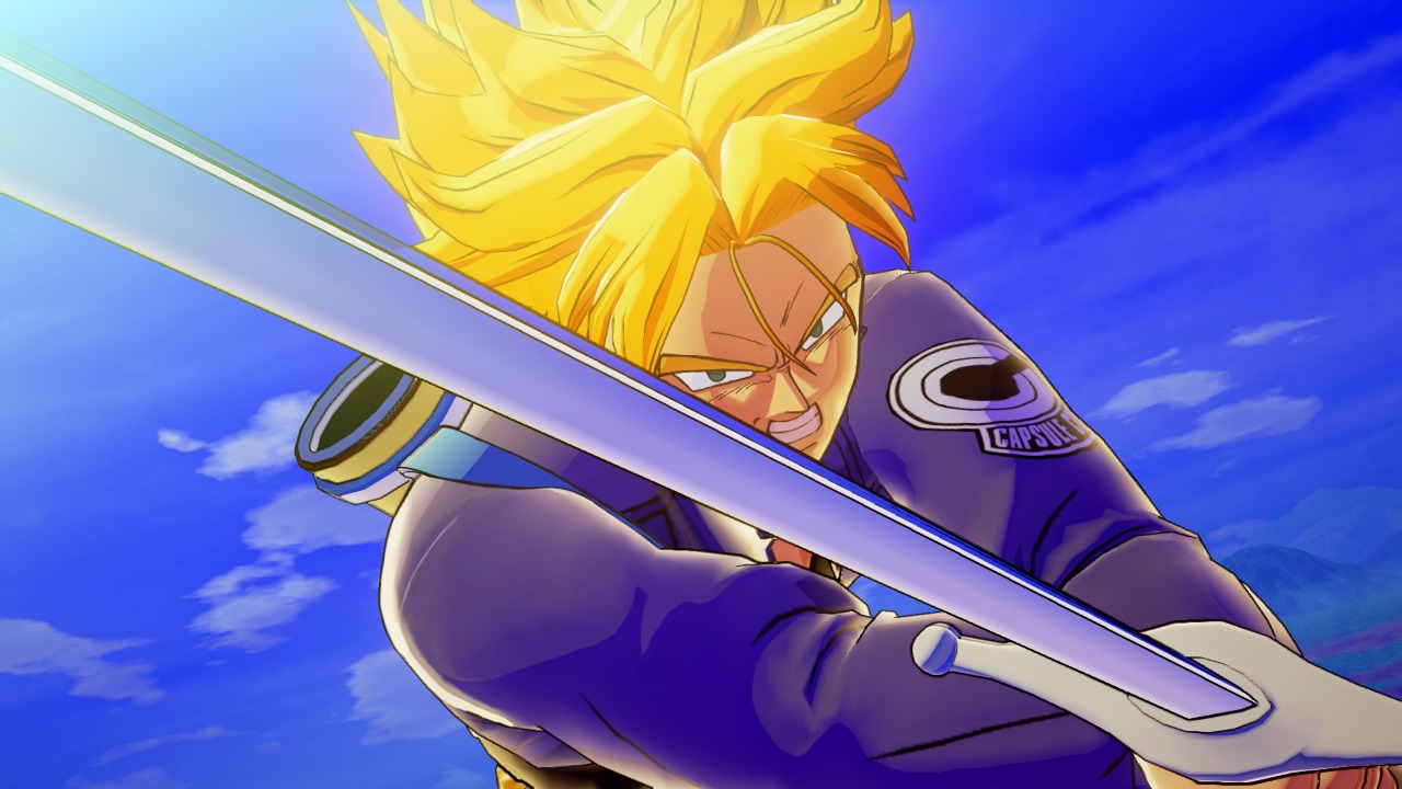Trunks súper saiayin en Dragon Ball Z: Kakarot