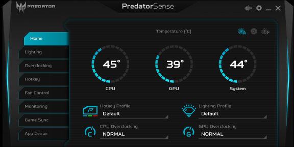 Control de rendimiento del Predator Triton 500