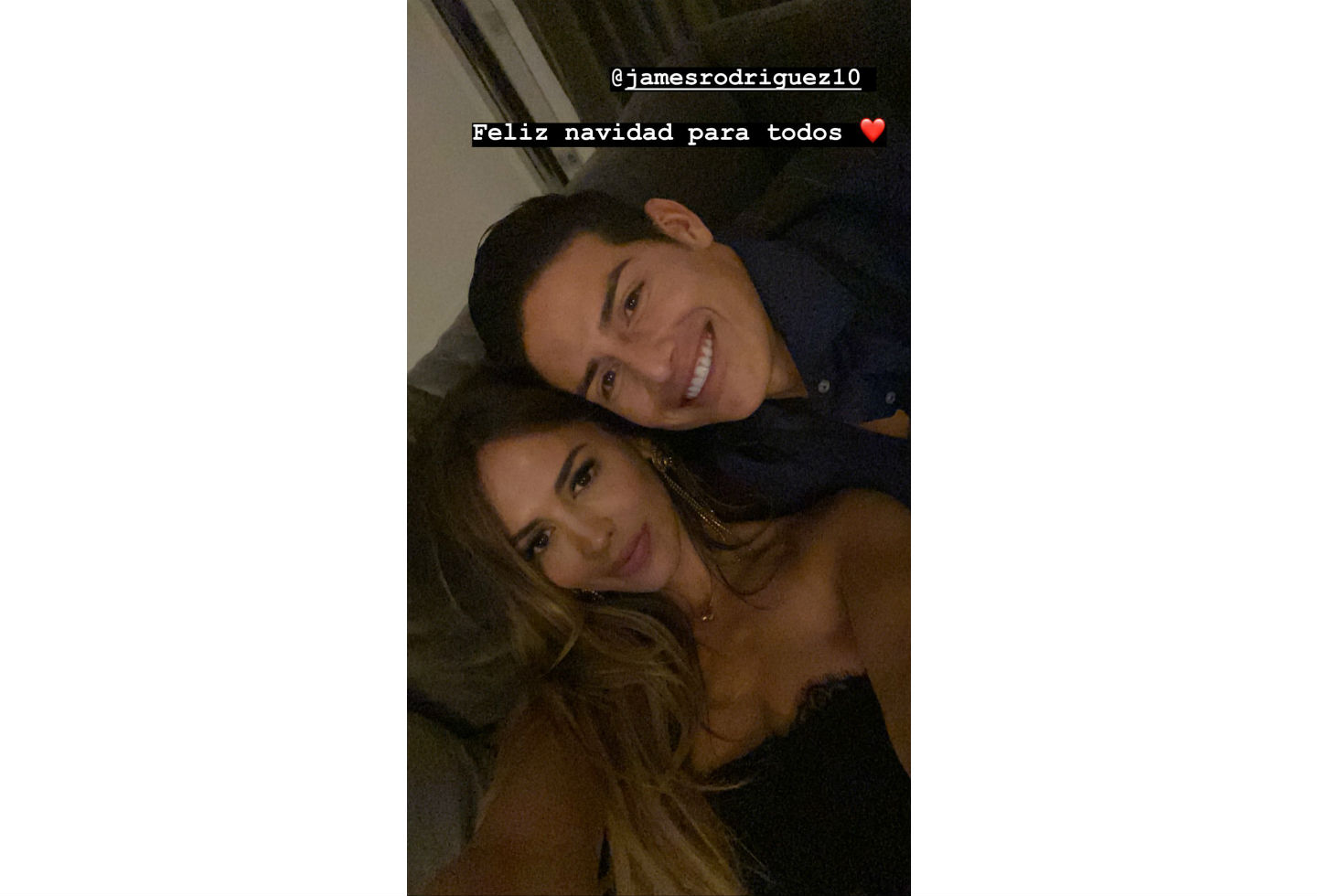 James Rodríguez y Shannon de Lima en Navidad