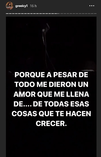 Greeicy, historias de Instagram