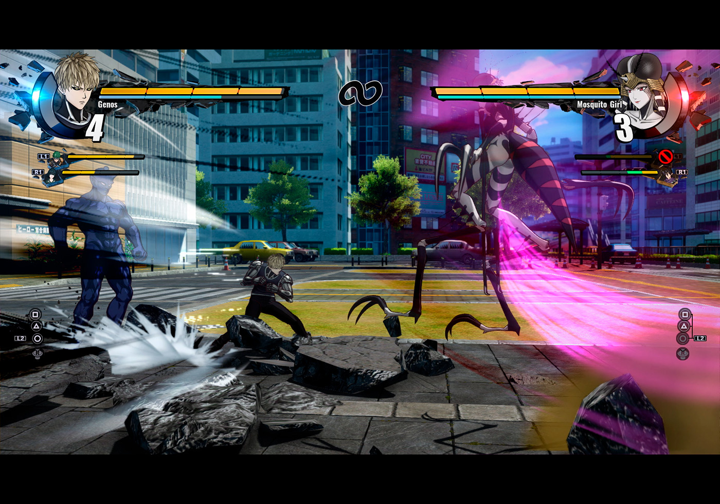 Combates en el nuevo juego de One punch Man