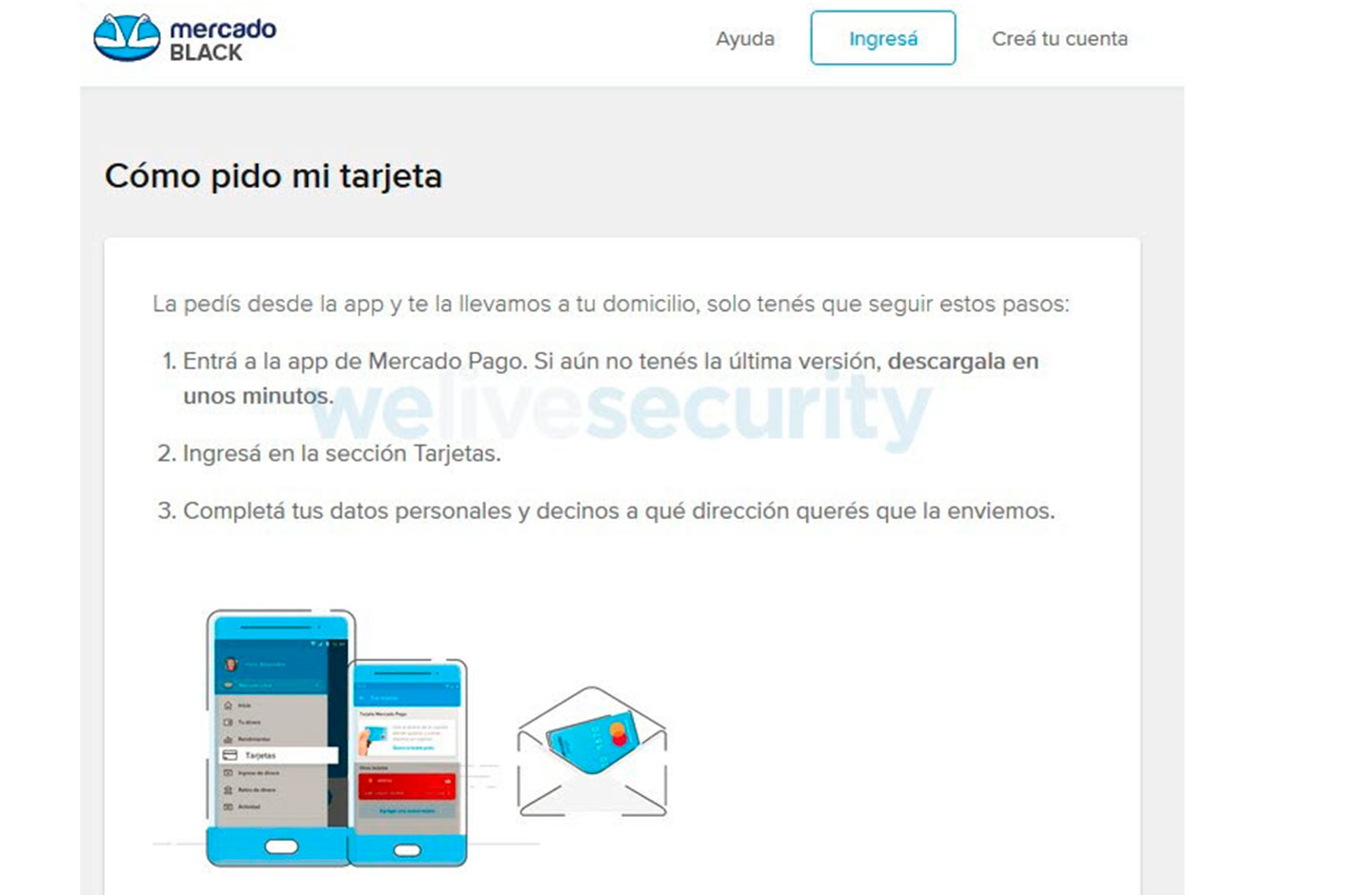 Estafa usa un portal falso de Mercado Libre