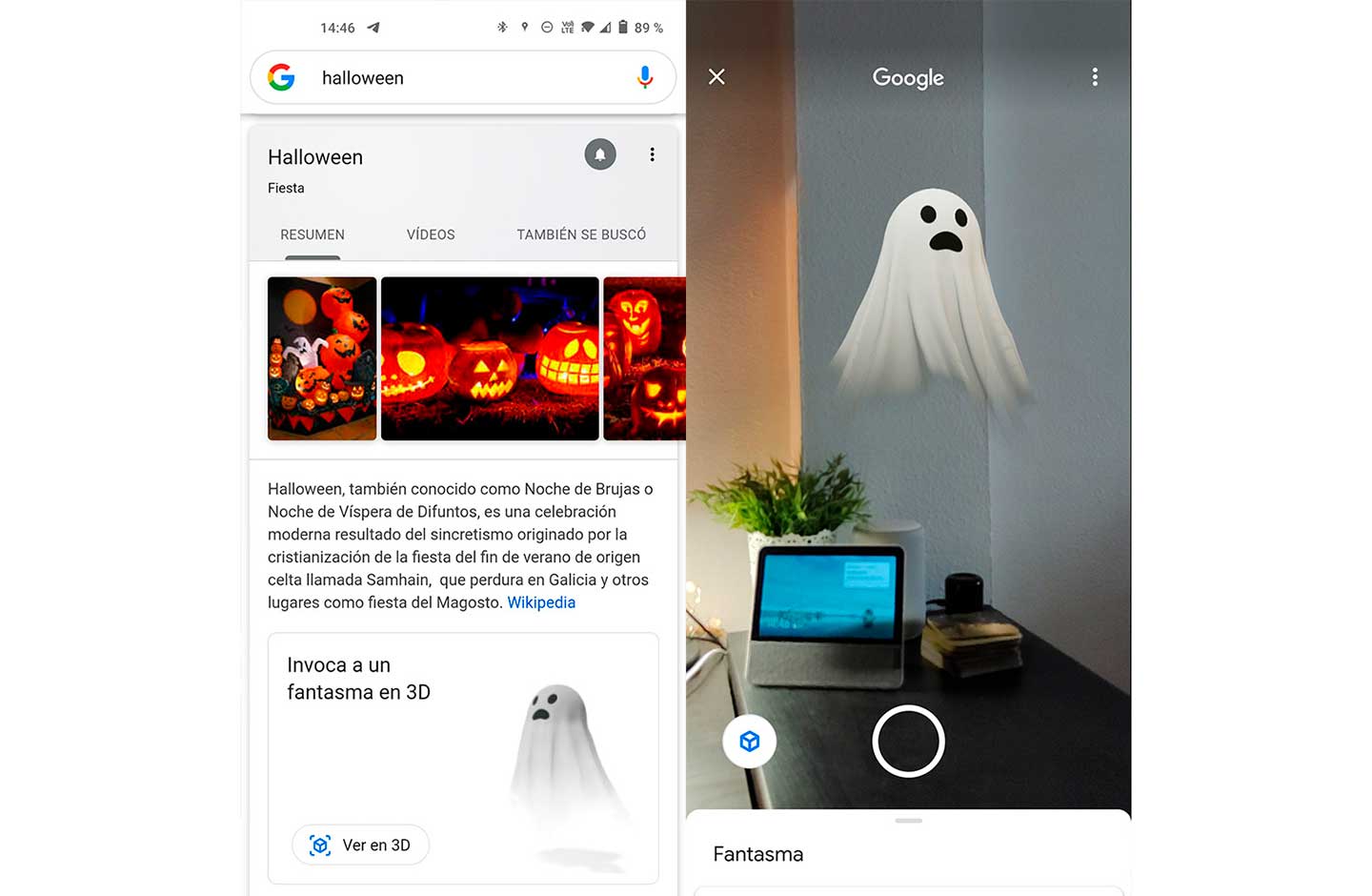 Fantasma en Google