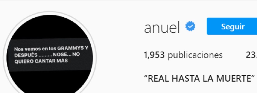 Anuel AA Instagram