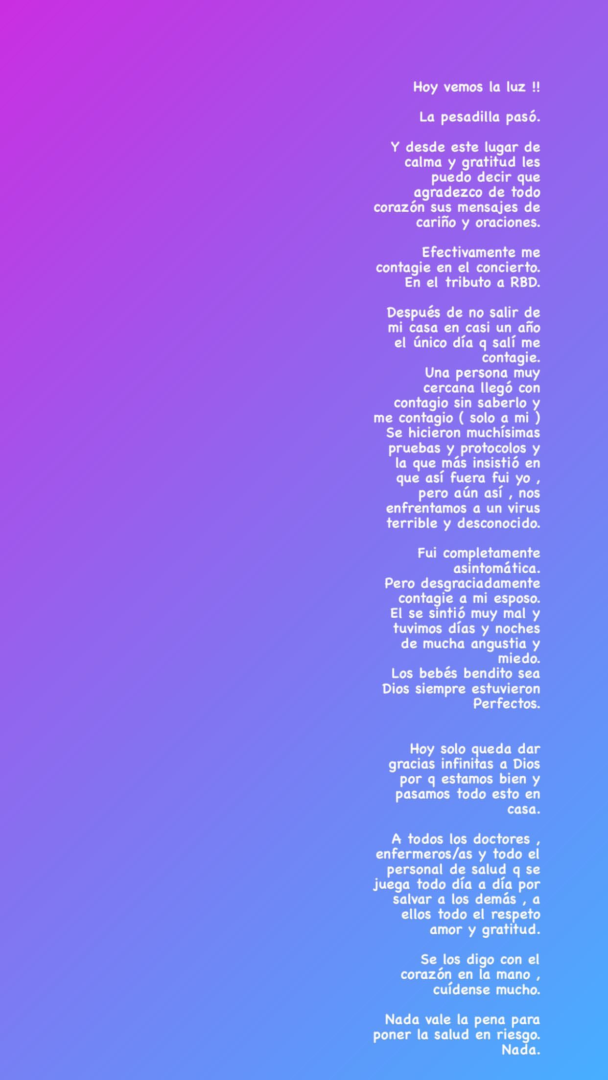 Historia de Instagram, Anahí