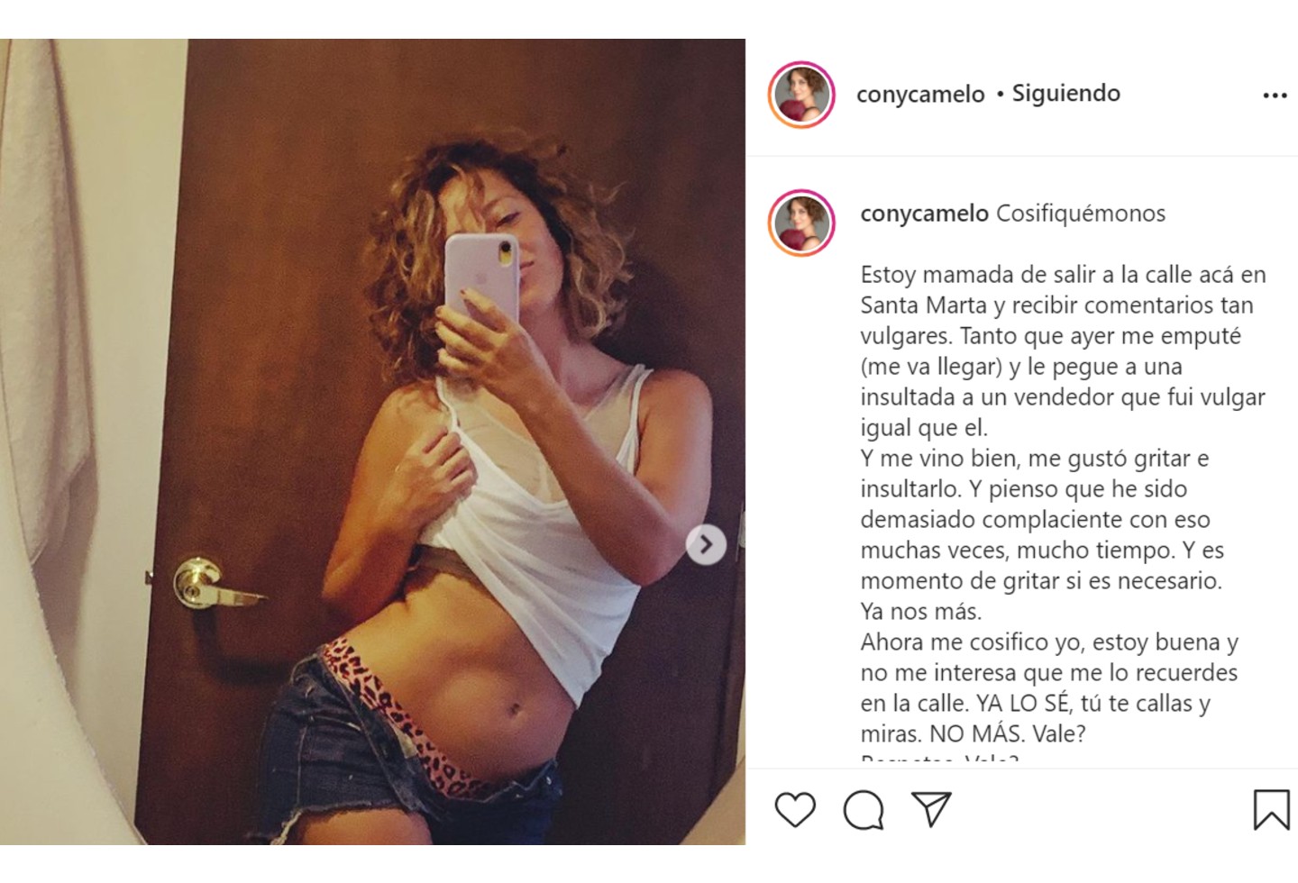 Publicación de Cony Camelo