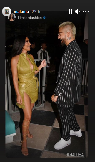 Maluma y Kim Kardashian