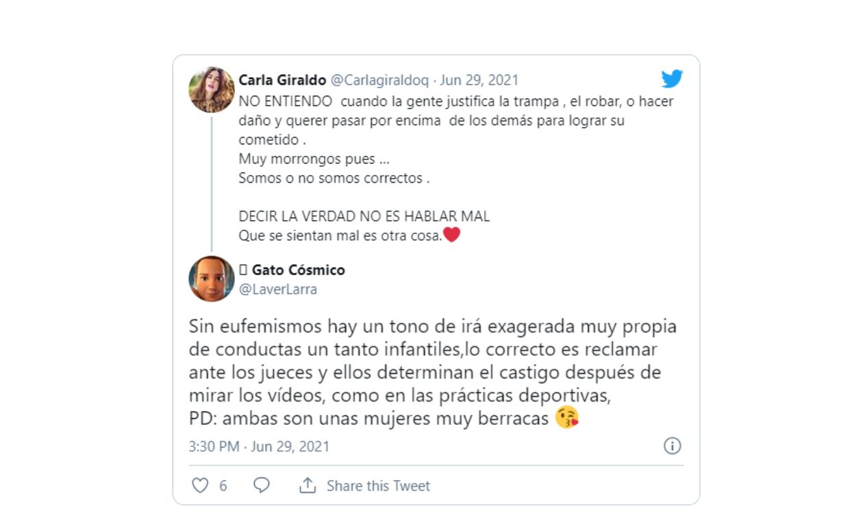 Carla Giraldo: Pelea en MasterChef Celebrity RCN con Liss Pereira