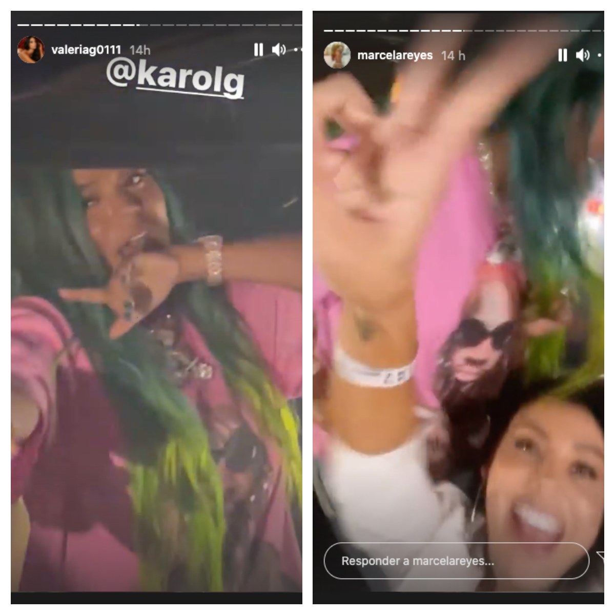 Karol G, Marcela Reyes y Valeria Gutiérrez