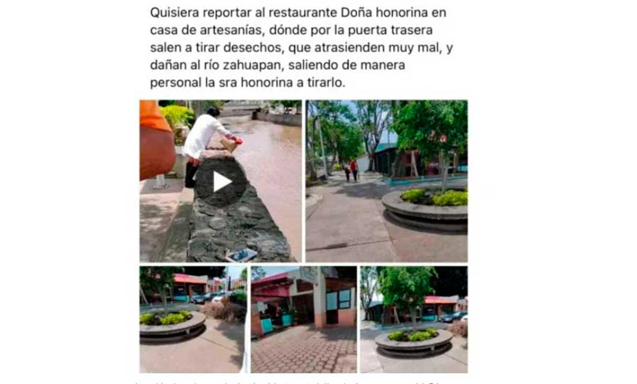 Honorina Arroyo, ganadora de Master Chef México lanzando desechos