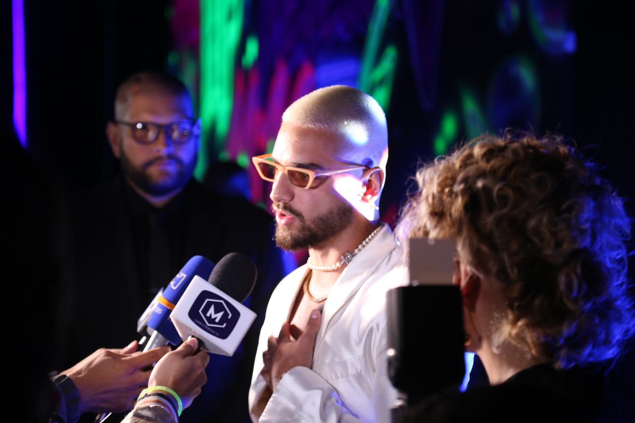 Maluma en el lanzamiento de su disco 11:11