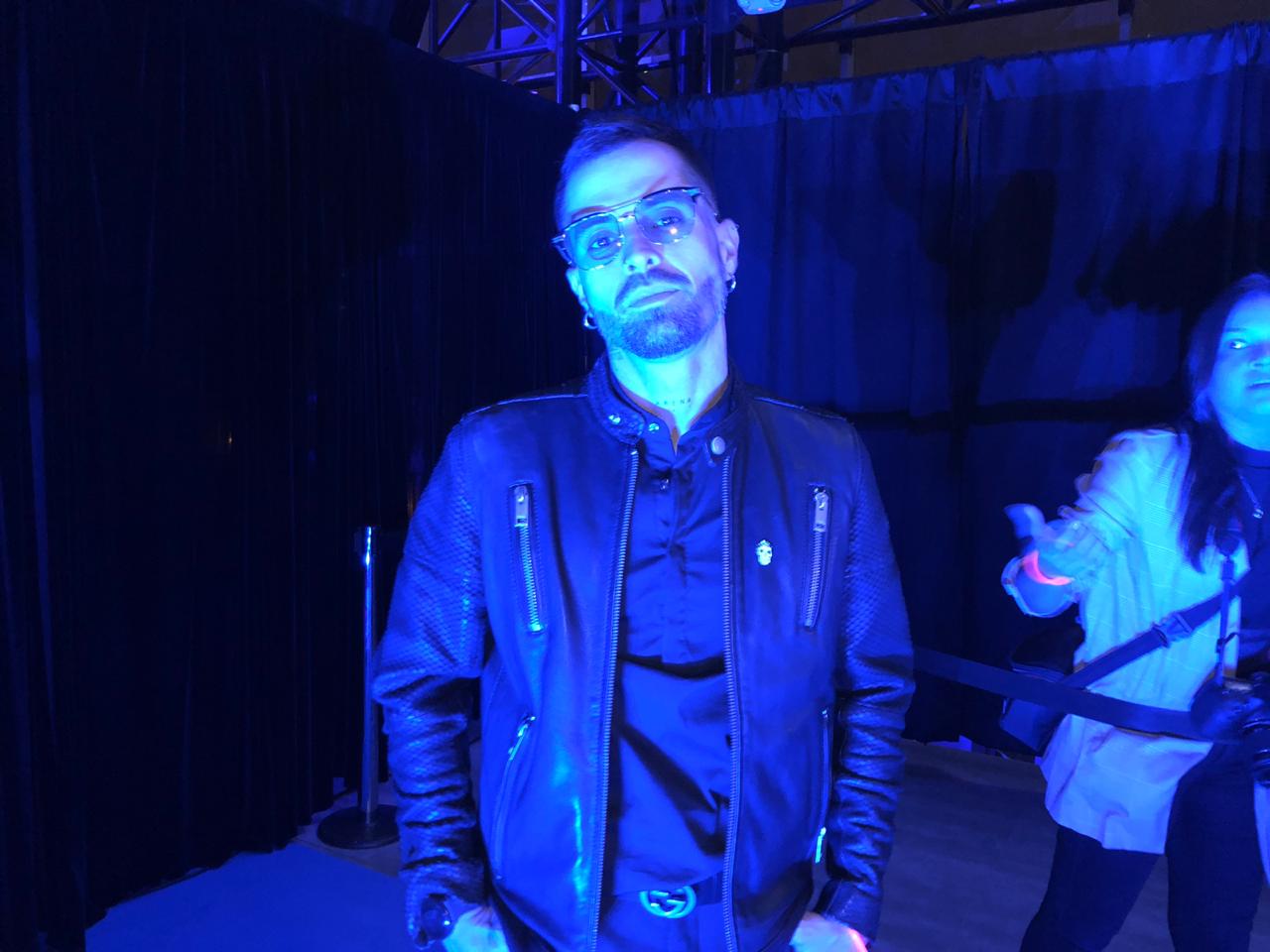 Mike Bahía en el lanzamiento del nuevo disco de Maluma