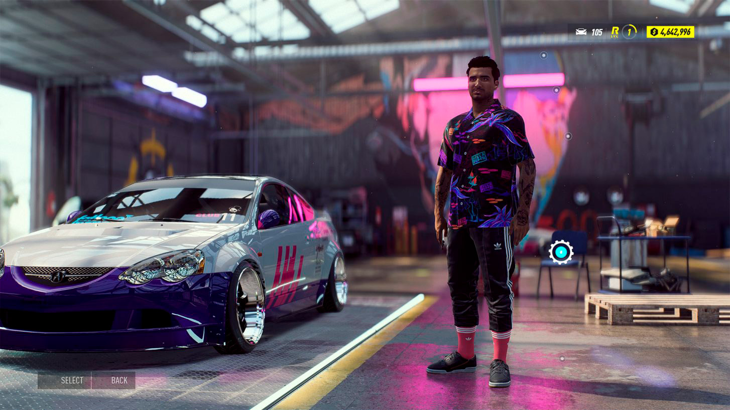 Personalización de personajes en NFS Heat