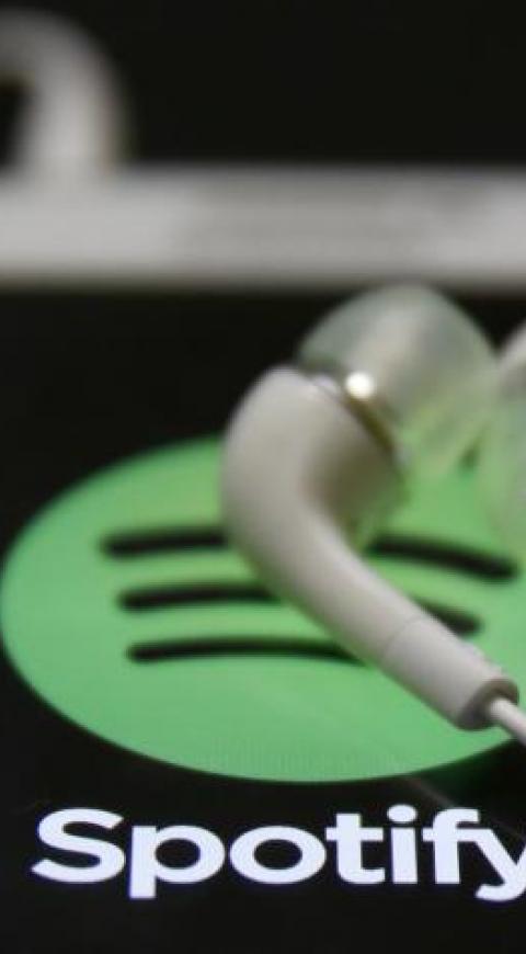 Teléfono celular con la Spotify