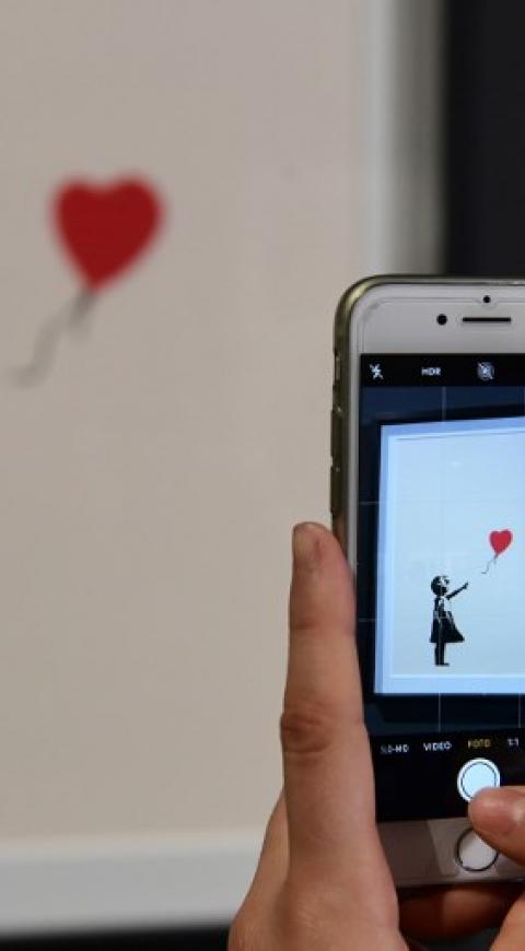 Girl with Red Balloon, obra de Banksy