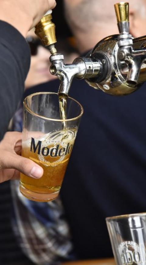Cerveza en dispensador, referencial