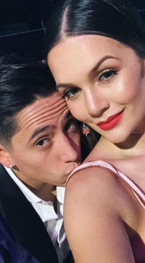 Lina Tejeiro y Andy Rivera cuando eran pareja