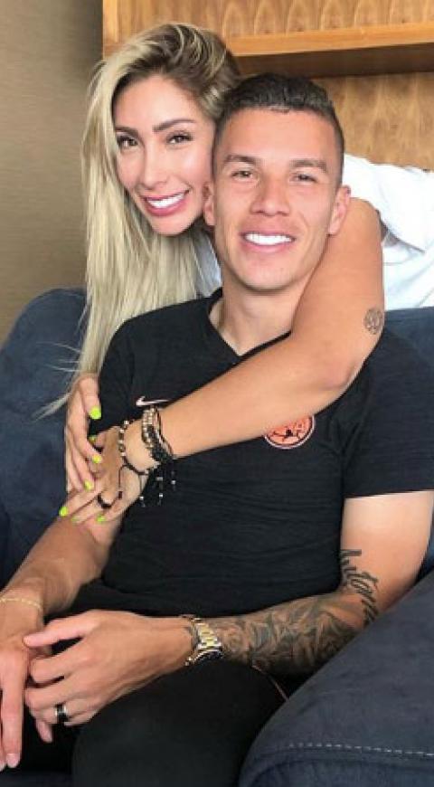Mateus Uribe y Cindy Alvarez