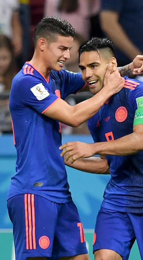 James y Falcao - Selección Colombia 2019