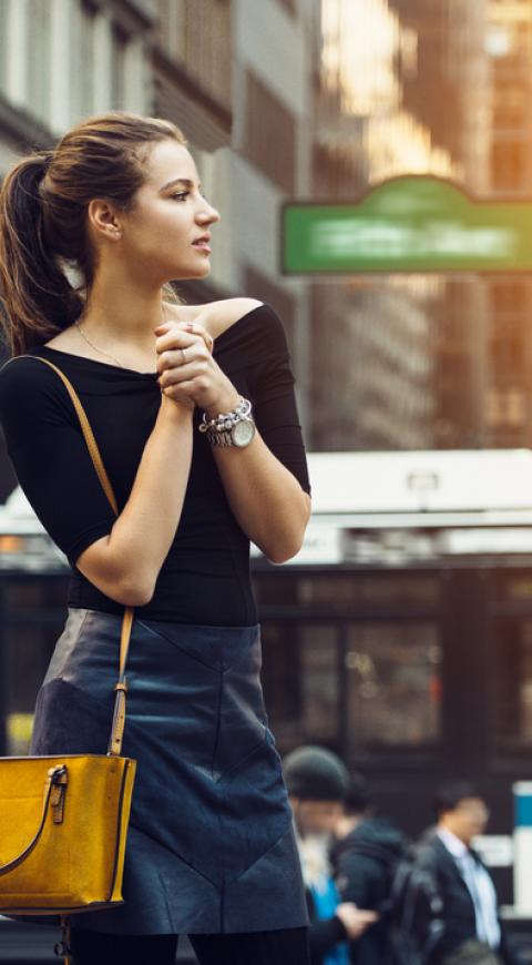 Una joven en Nueva York (Estados Unidos)