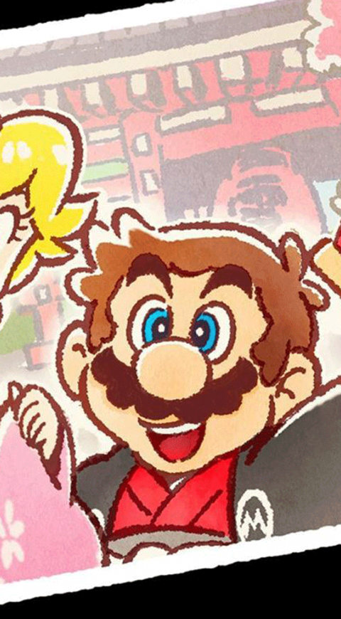 Postal de Mario Bros