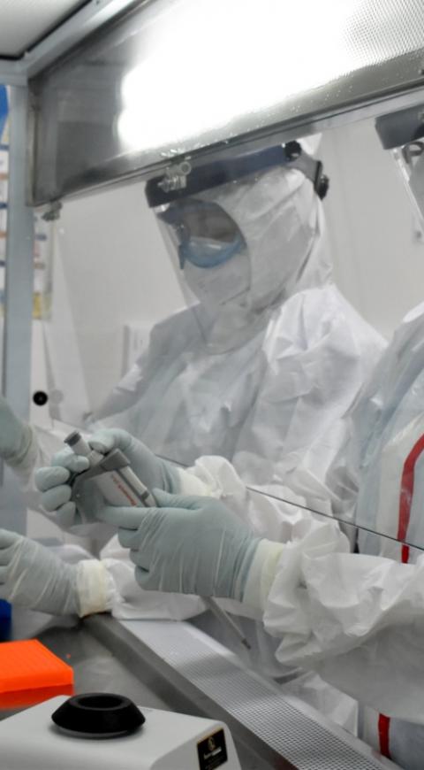 Laboratorio UTP para muestras de Covid-19.