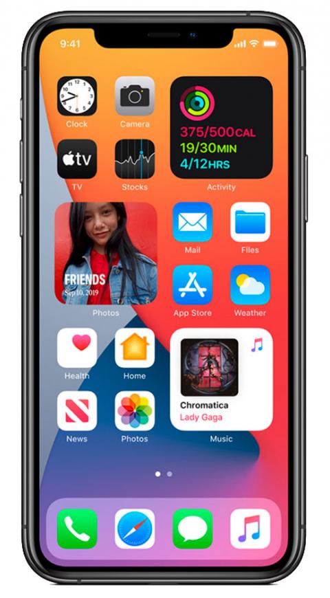 iPhone con iOS 14