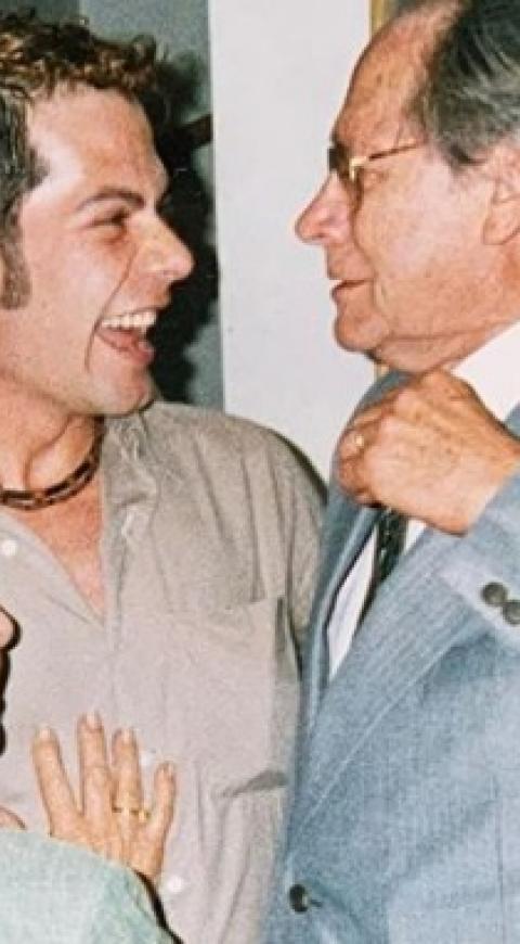 Iván Lalinde y sus padres