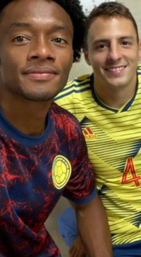 Juan Guillermo Cuadrado y Santiago Arias