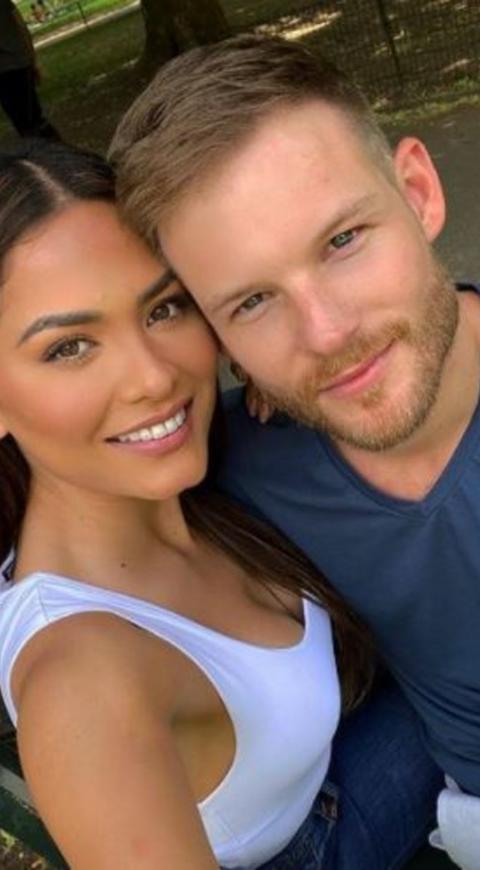 Andrea Meza y su novio Ryan Antonio
