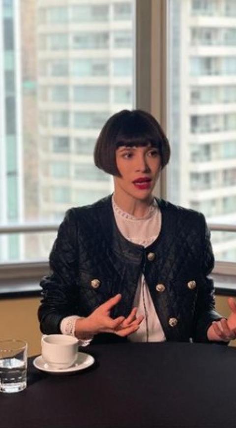 Daniela Ramírez, interpretando a Isabel Allende