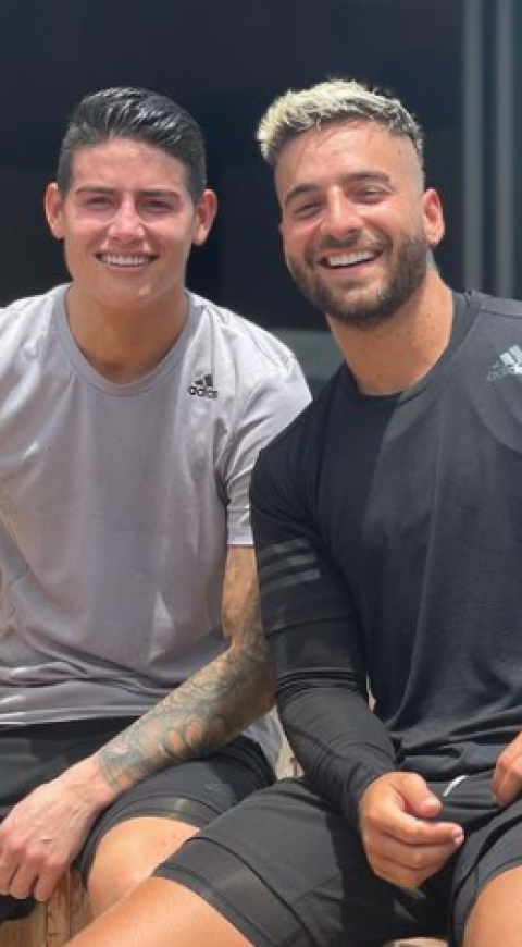 James Rodríguez y Maluma
