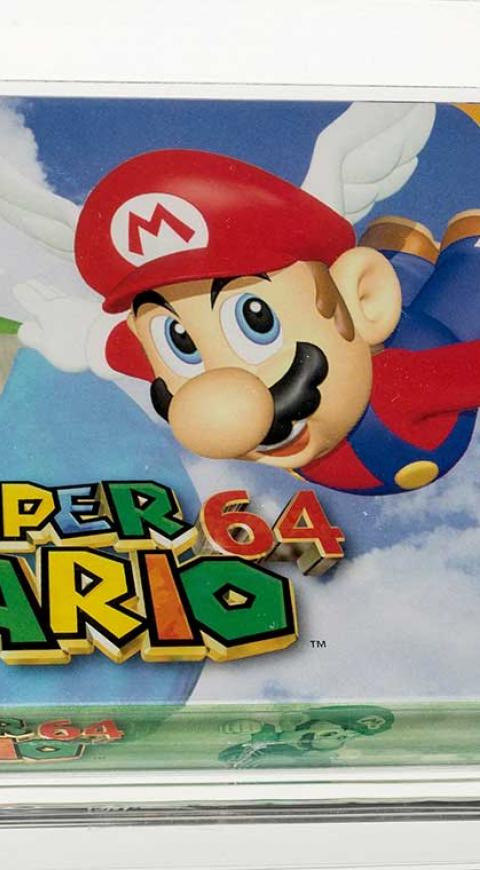 Cartucho de Super Mario 64 subastado