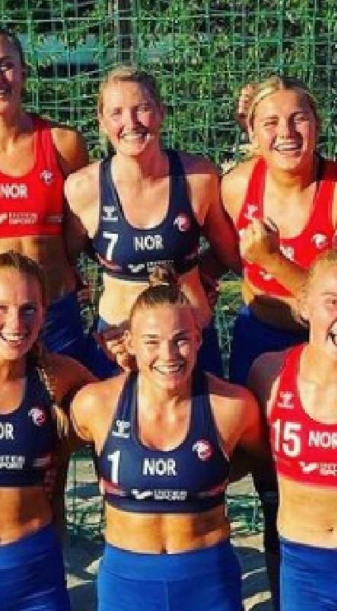Jugadoras noruegas de balonmano