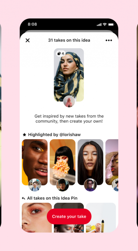 Pinterest actualización